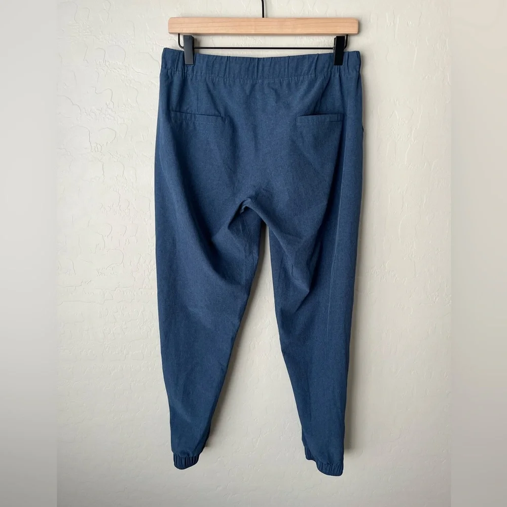 Albion fit Jetsetter Zip Ankle Joggers Dark chambray blue small - Picture 5 of 10